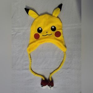 Yellow Pikachu Pokemon Kids Winter Knitted Hat